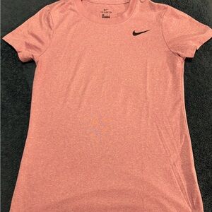 Nike Women's Heathered Pink Short Sleeve Tee